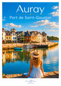 Affiche artistique de Saint-Goustan à Auray