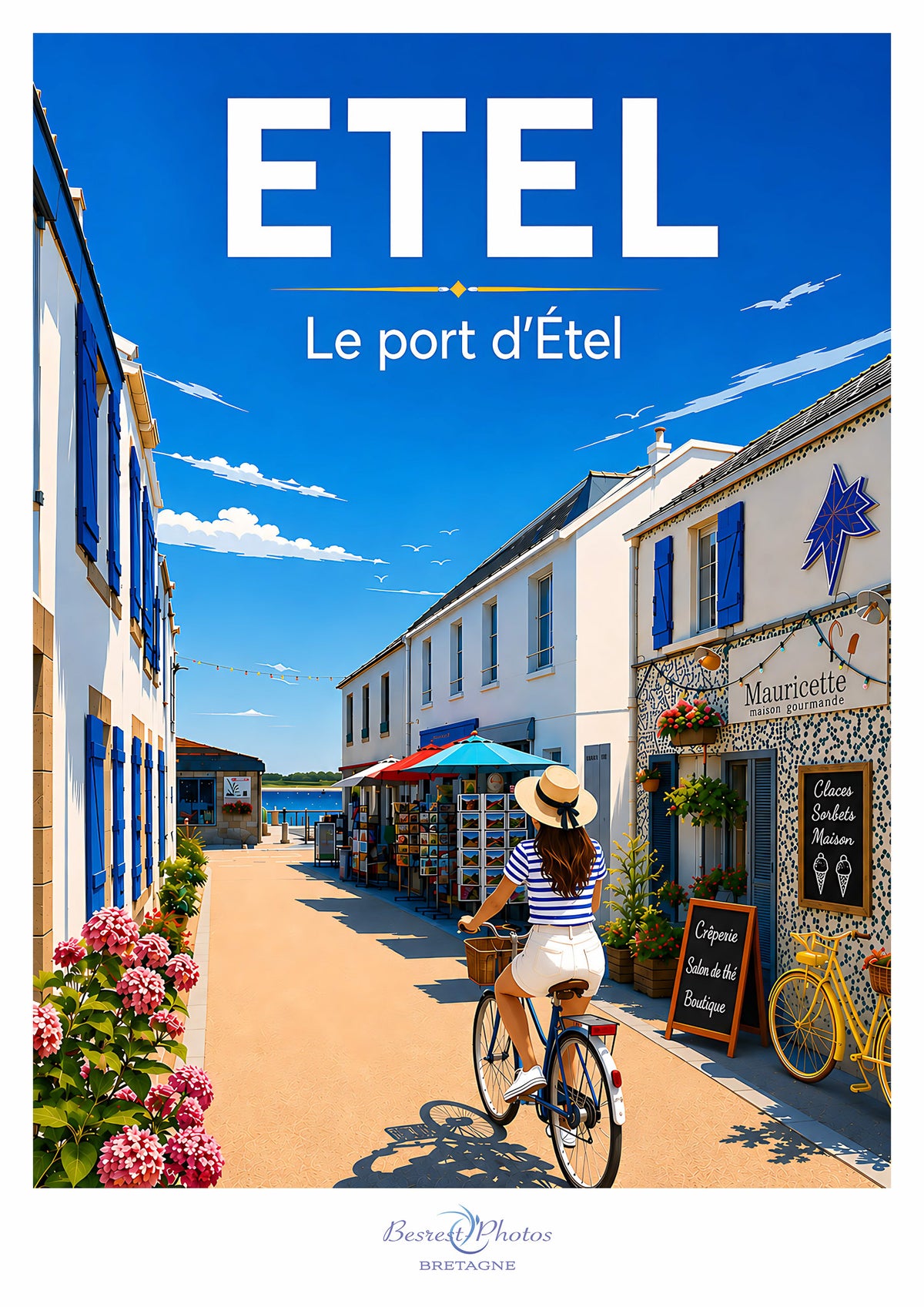 Affiche artistique d’Étel près du bord