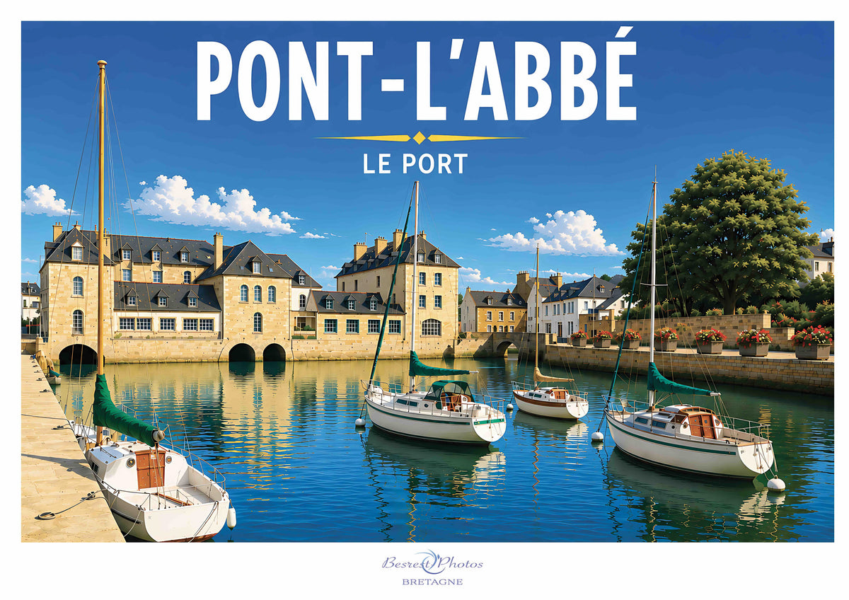 Affiche artistique de Pont-l’Abbé