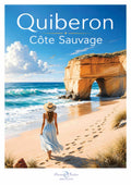 Affiche artistique de la Côte Sauvage à Quiberon