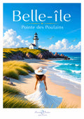Affiche artistique de la Pointe des Moulins à Belle-Île-en-Mer