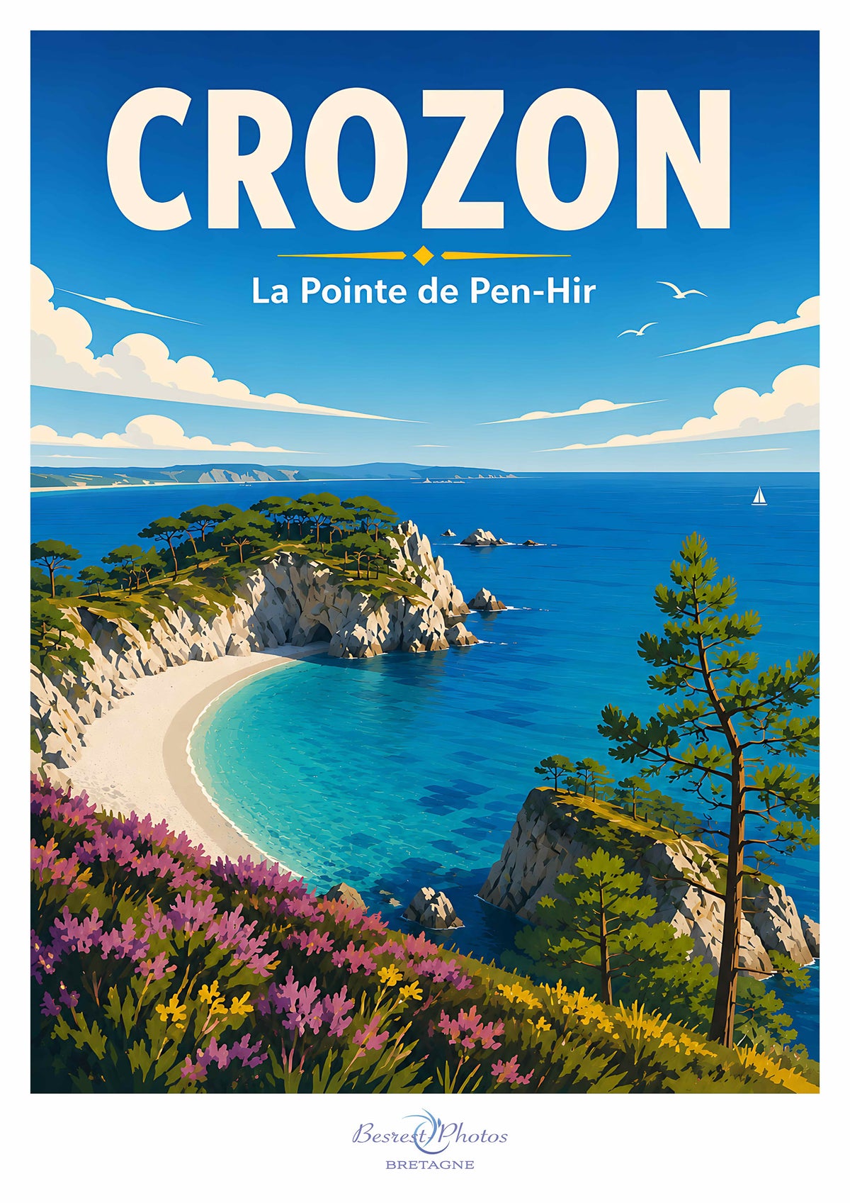 Affiche artistique de Crozon