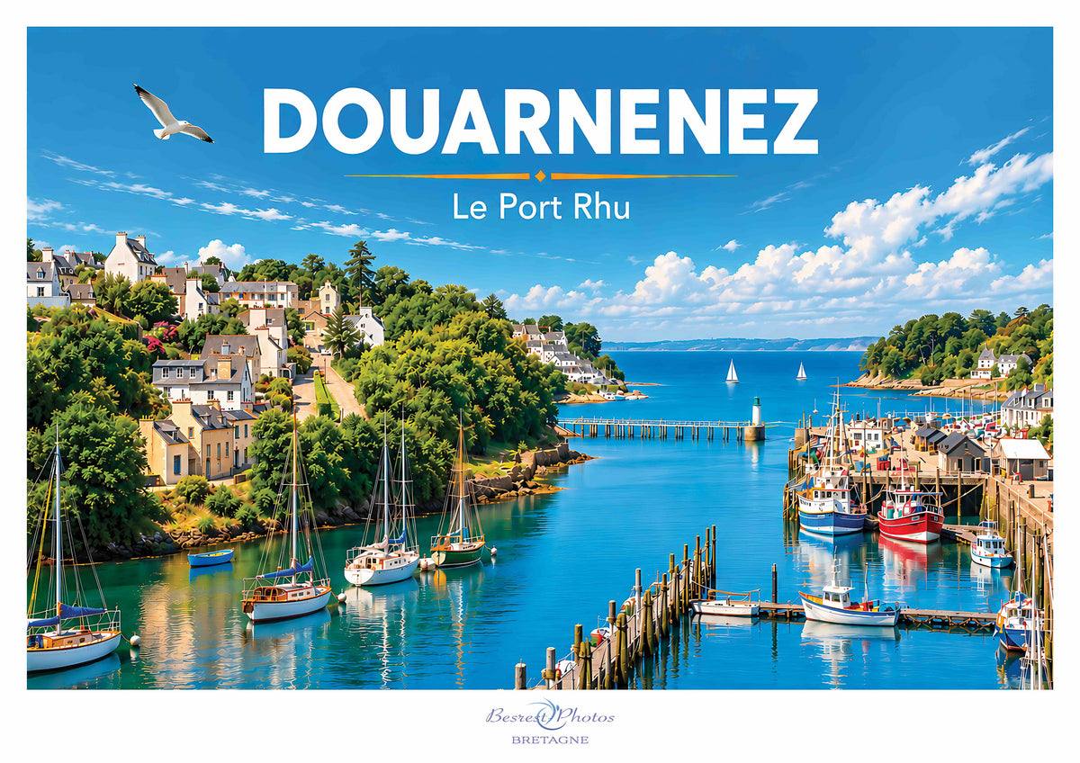 Affiche artistique de Douarnenez