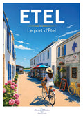 Affiche illustrée du port d’Étel — création originale de Franck Besrest