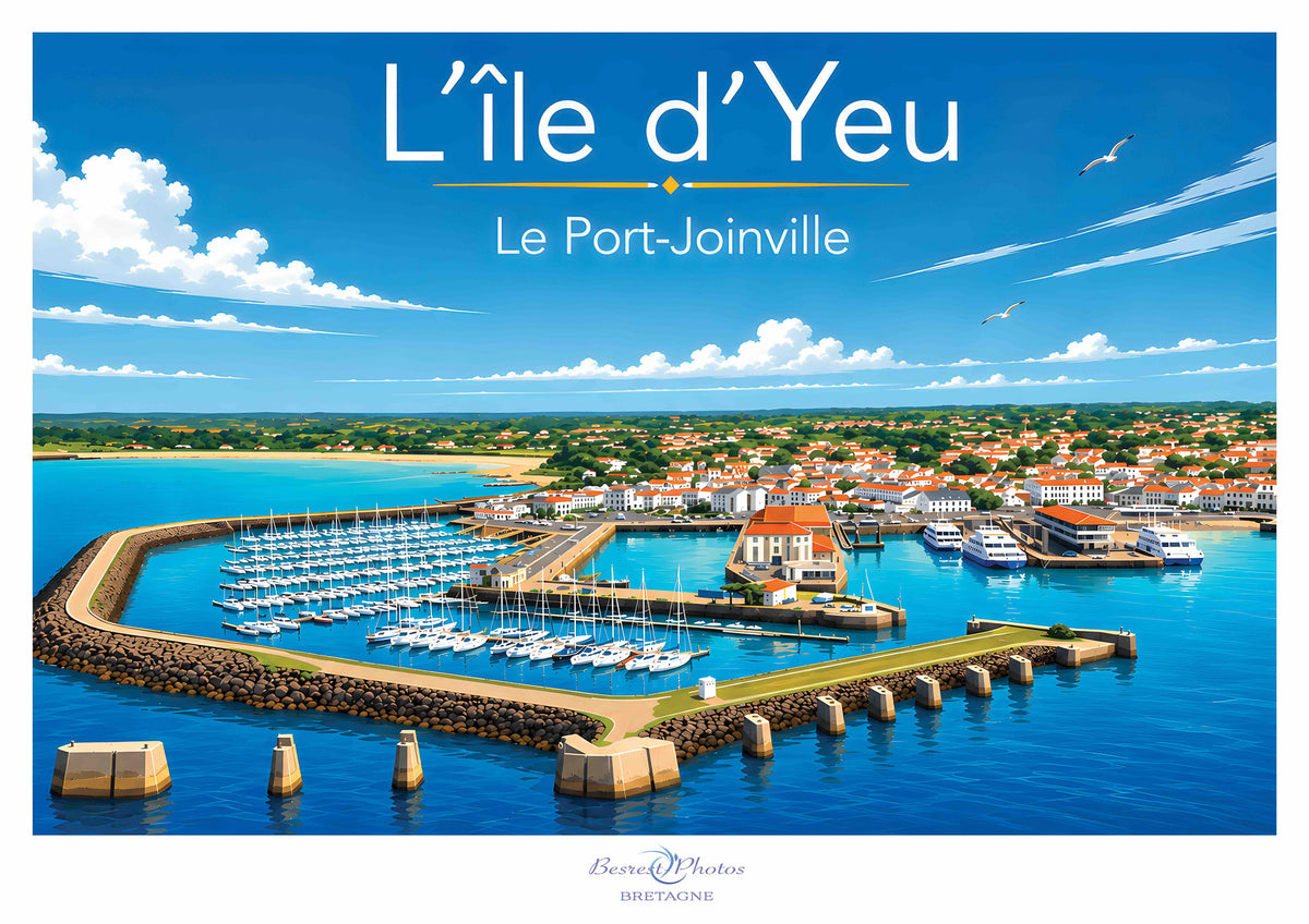 Affiche artistique de l’Île d’Yeu