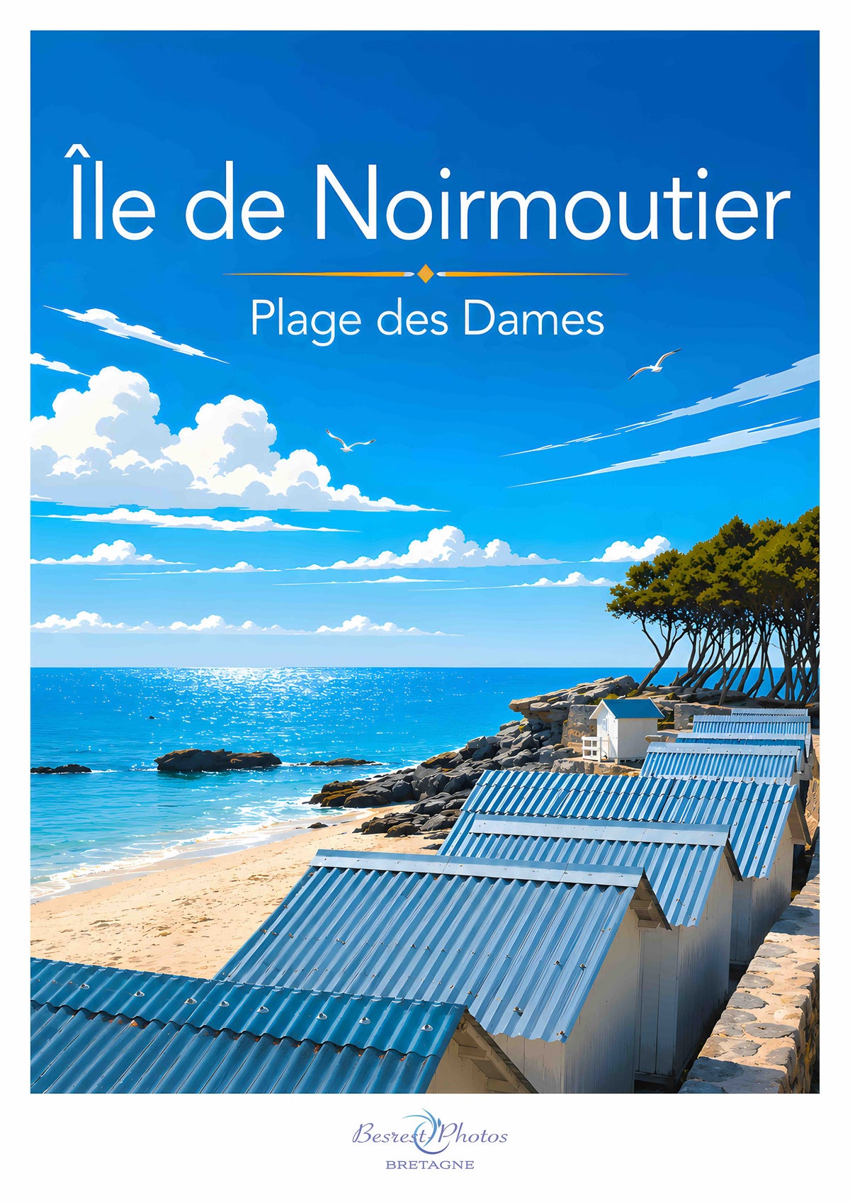 Affiche artistique de l’Île de Noirmoutier