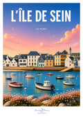 Affiche artistique de l’Île de Sein