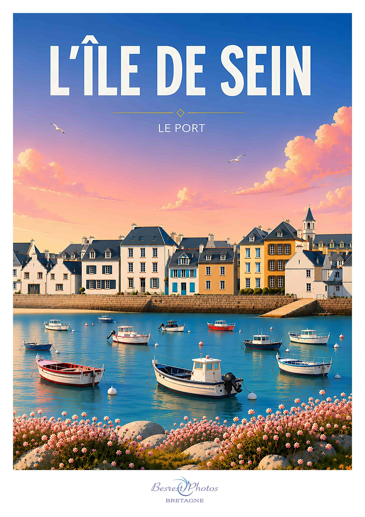 Affiche artistique de l’Île de Sein