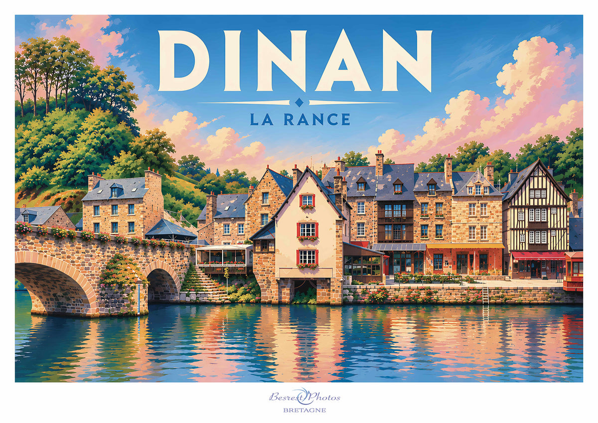 Affiche artistique de Dinan — La Rance