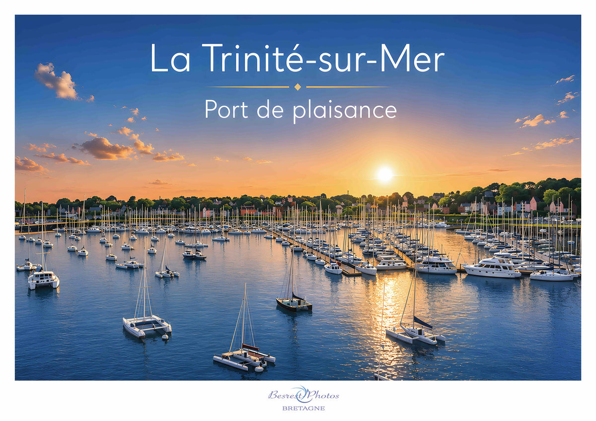 Affiche artistique du port de La Trinité-sur-Mer