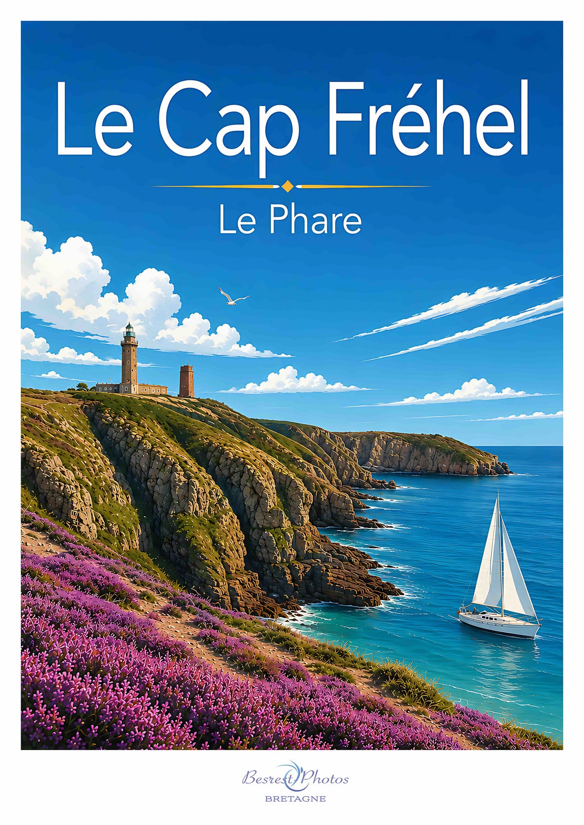 Affiche artistique du Cap Fréhel