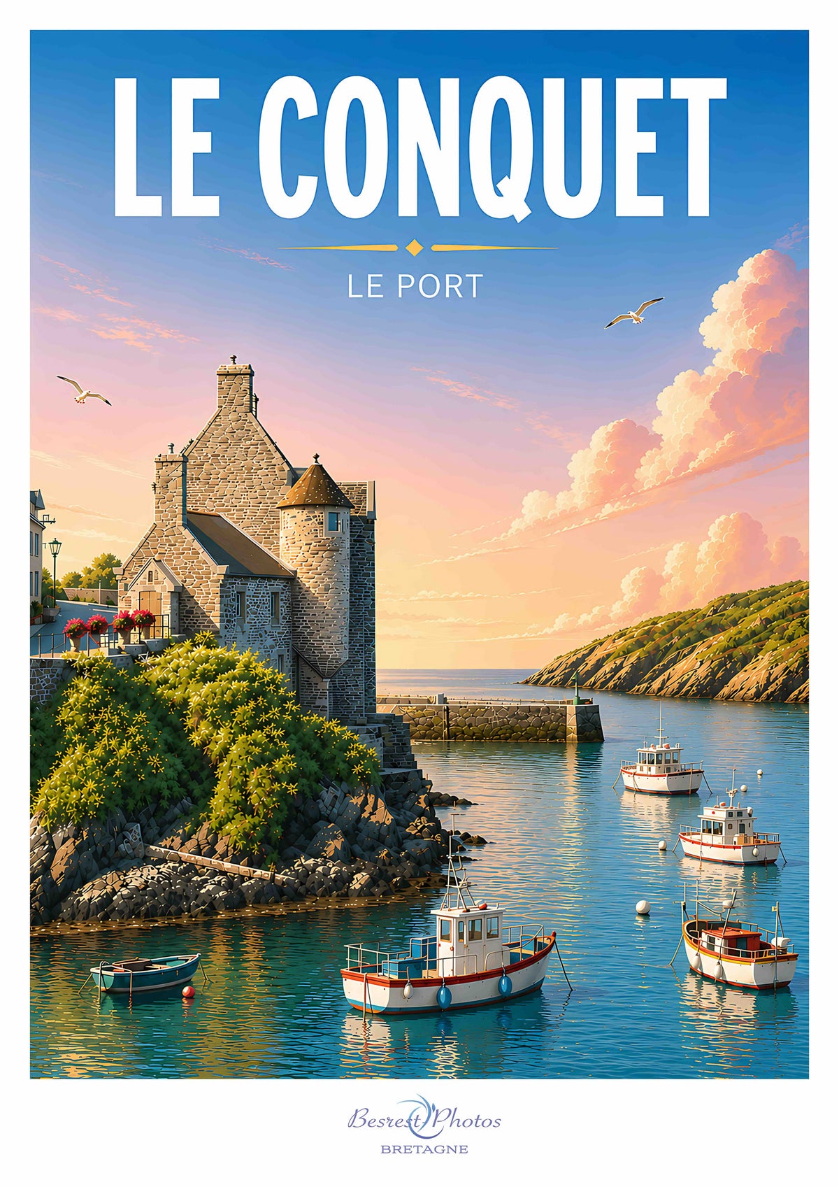 Affiche artistique du Conquet