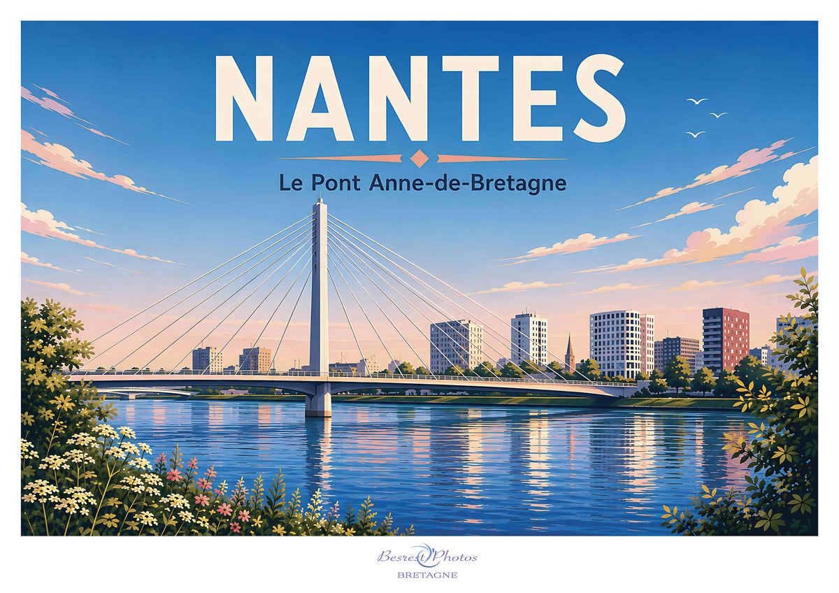 Affiche artistique de Nantes