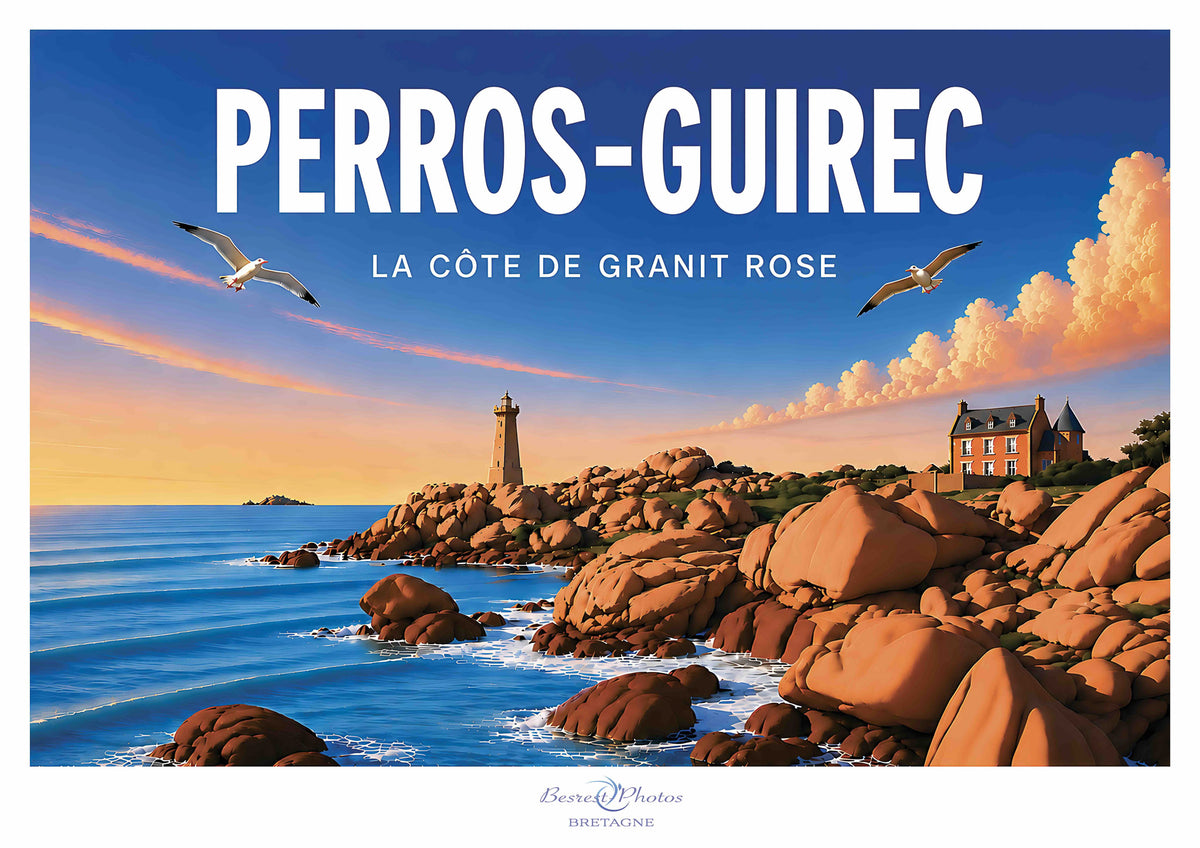 Affiche artistique de Perros-Guirec