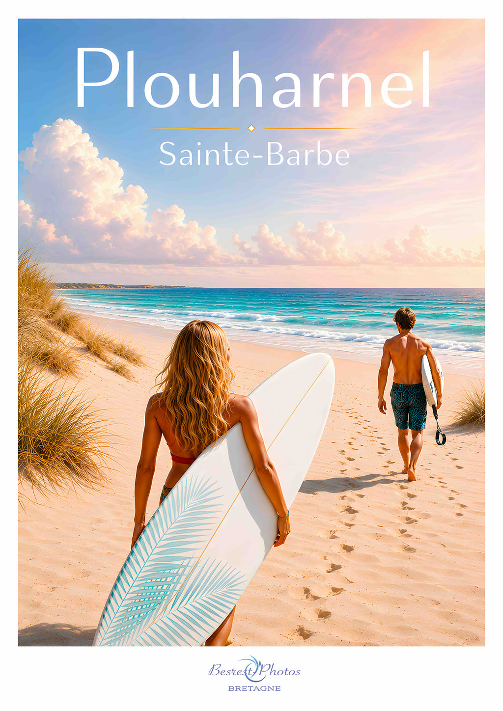 Affiche artistique de Plouharnel — Sainte-Barbe