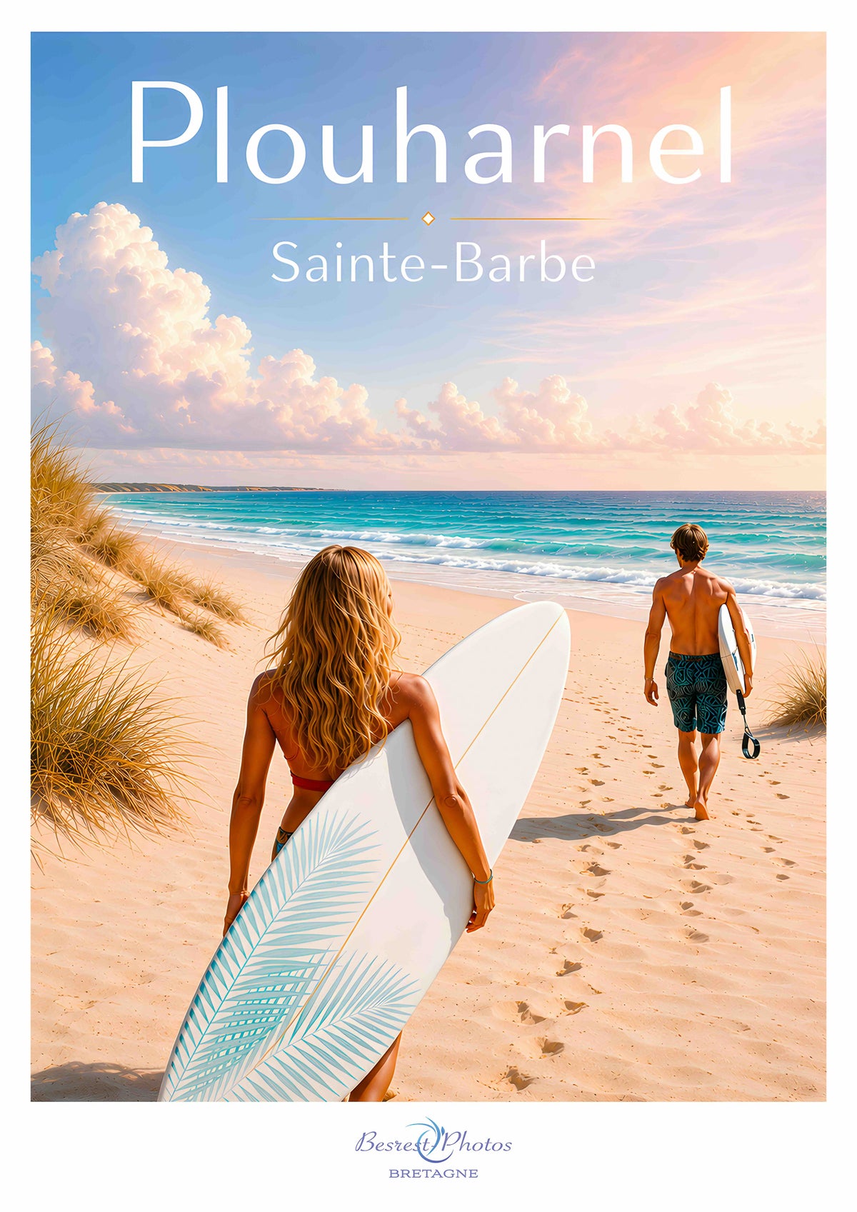 Affiche artistique de Plouharnel — Sainte-Barbe