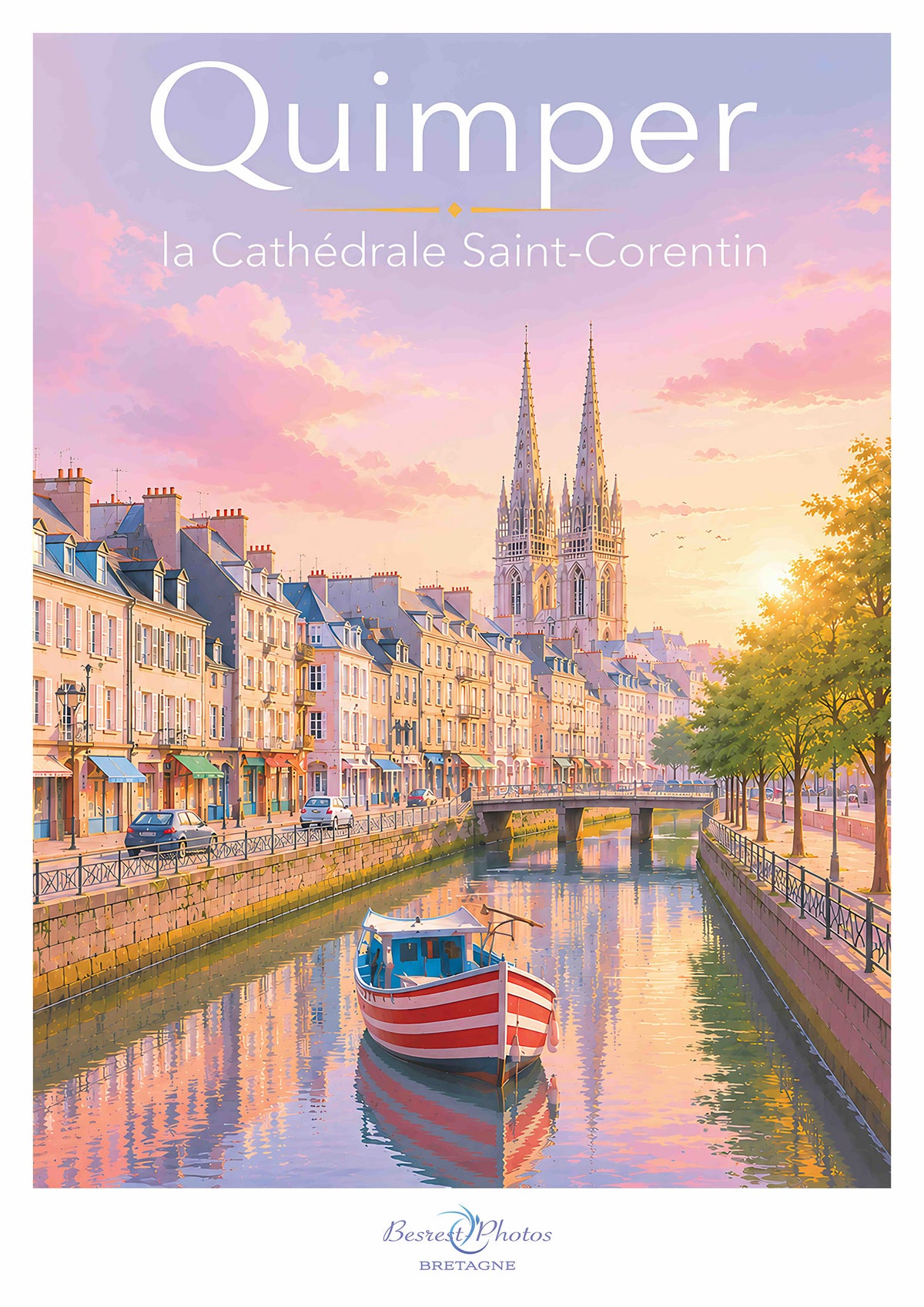 Affiche artistique de Quimper
