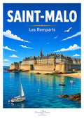 Affiche artistique de Saint-Malo