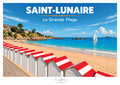 Affiche artistique de la plage de Saint-Lunaire