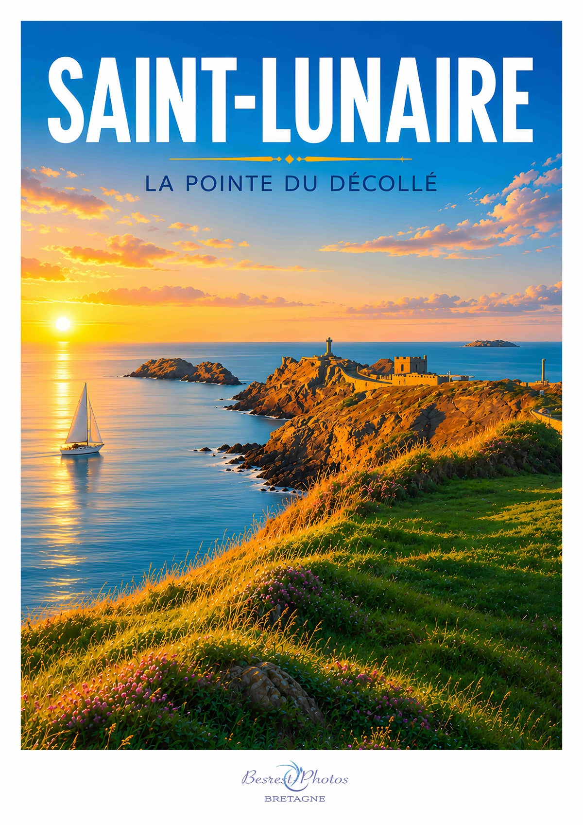 Affiche artistique de Saint-Lunaire, La Pointe