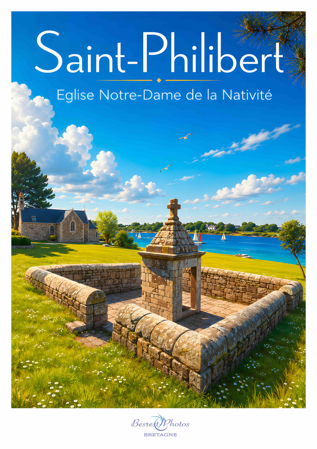 Affiche artistique de Saint-Philibert