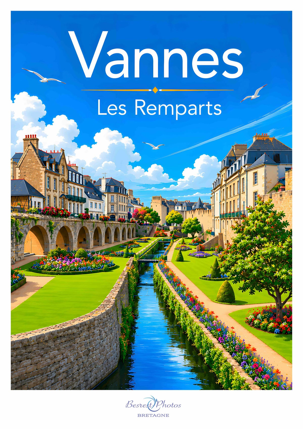 Affiche artistique de Vannes